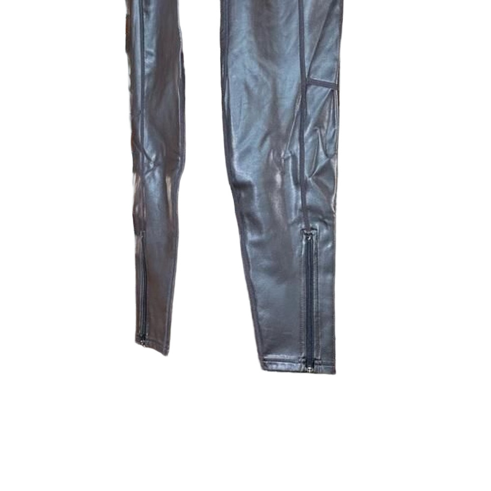 A.L.C. Vegan Leather Leggings Chocolate Brown Size 2 NWT - Picture 3 of 10